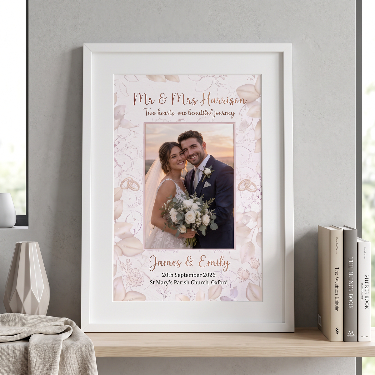 Personalised Wedding Photo Print
