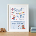 Superhero Birth Print