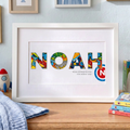 Superhero Fun - Baby Name Print