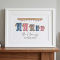 Personalised Family Wellie Print